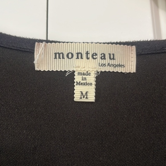 Monteau Long Sleeve Scoop Neck Sheath Dress - Picture 2 of 3